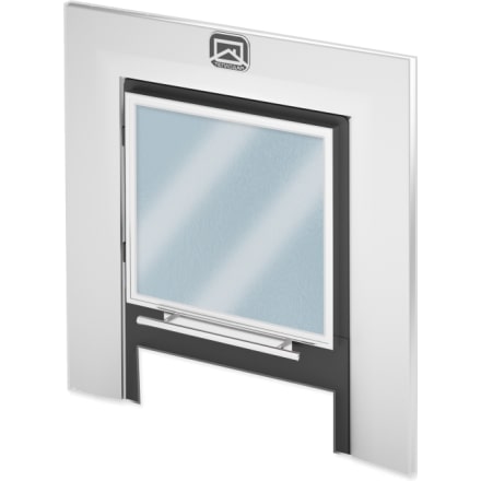 Дверца со стеклом Теплодар 17'' Панорама с обрамлением